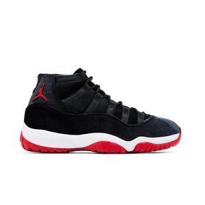 Jordan 11 Retro Lifestyle Sneakers Bred Velvet Womens Black DB5457